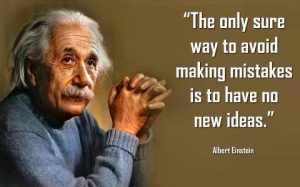 The only sure way to avoid making mistakes... (Albert Einstein)